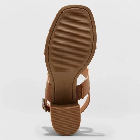 UNIVERSAL THREAD Elegant Tan Block Heel Sandals NWT SIZE 11 - Picture 5 of 7